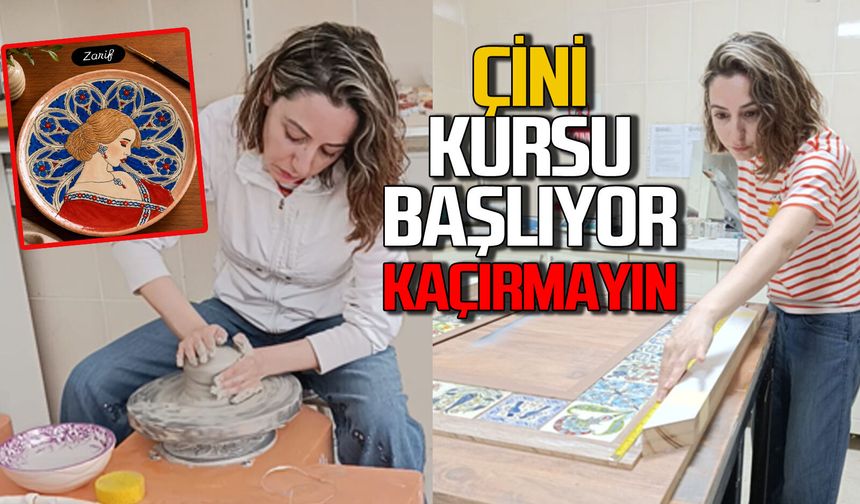 Çini kursu Kozlu’da başlıyor: Kayıt için geç kalmayın