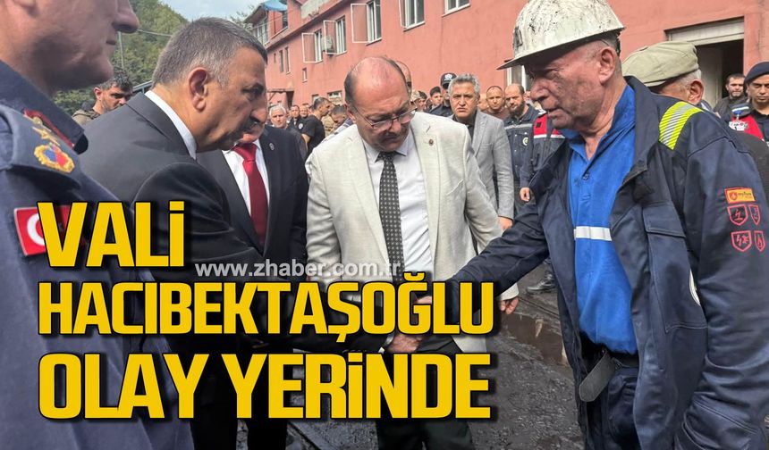 Vali Hacıbektaşoğlu, Gelik'teki maden ocağında!