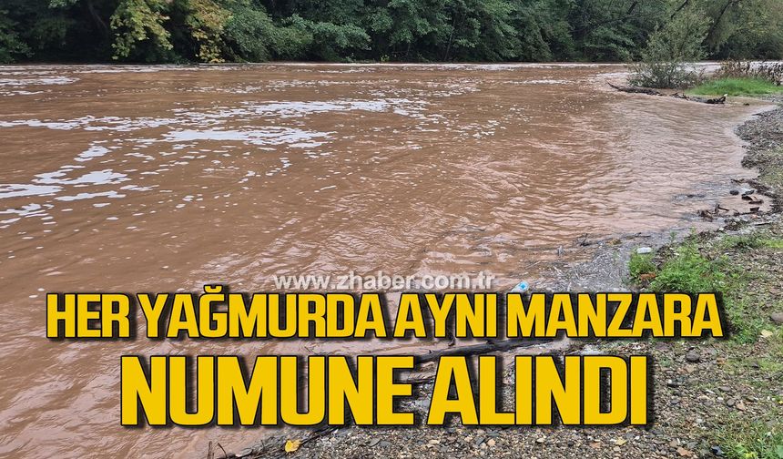 Bartın ırmağında yağışla birlikte yine köpüklenme oluştu