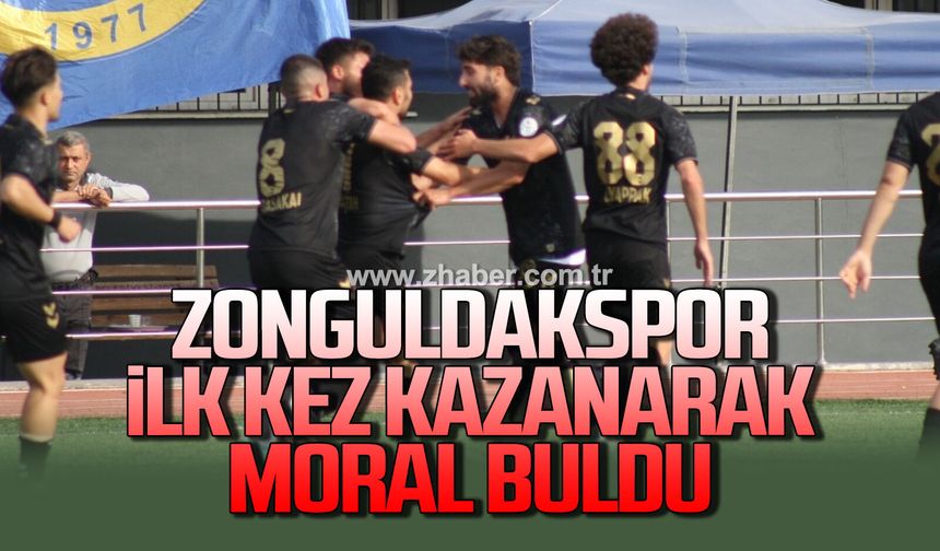 Zonguldakspor ilk kez kazanarak moral buldu