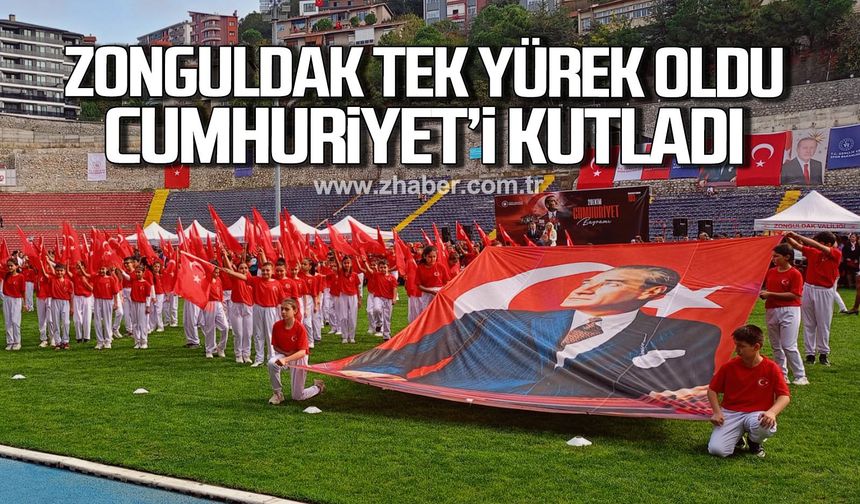 Zonguldak tek yürek oldu, Cumhuriyet'i kutladı