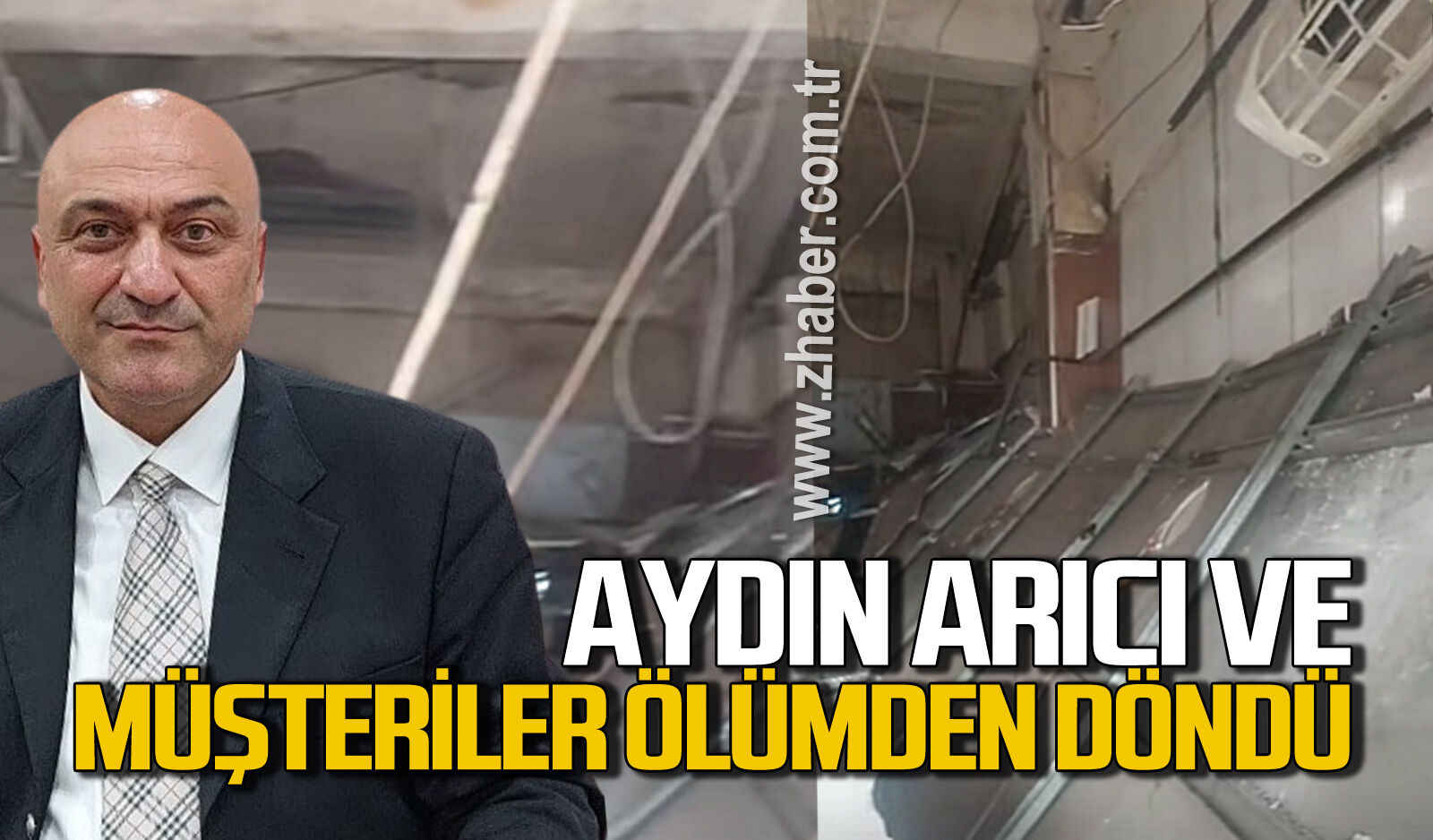 Zonguldak’ta şok olay: Aydın Arıcı ve müşteriler ölümden döndü