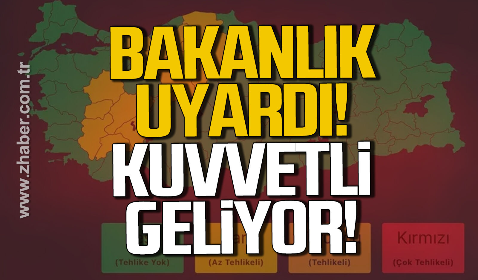 İçişleri Bakanlığı'ndan 'sağanak' uyarısı