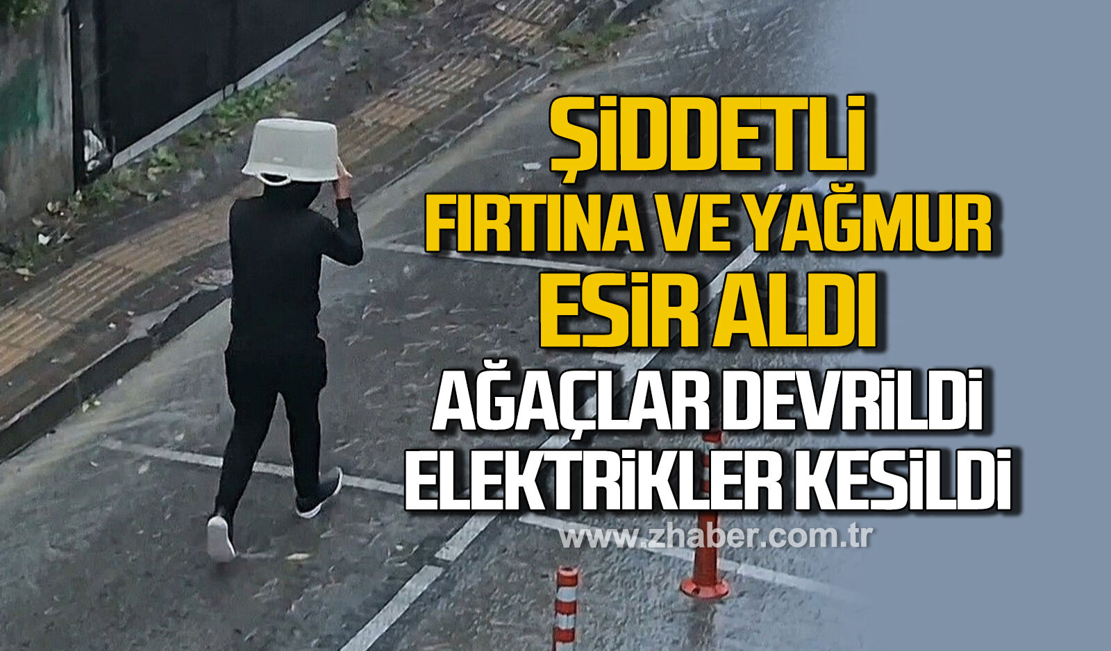 Bartın'da şiddetli fırtına ve yağış etkili oluyor