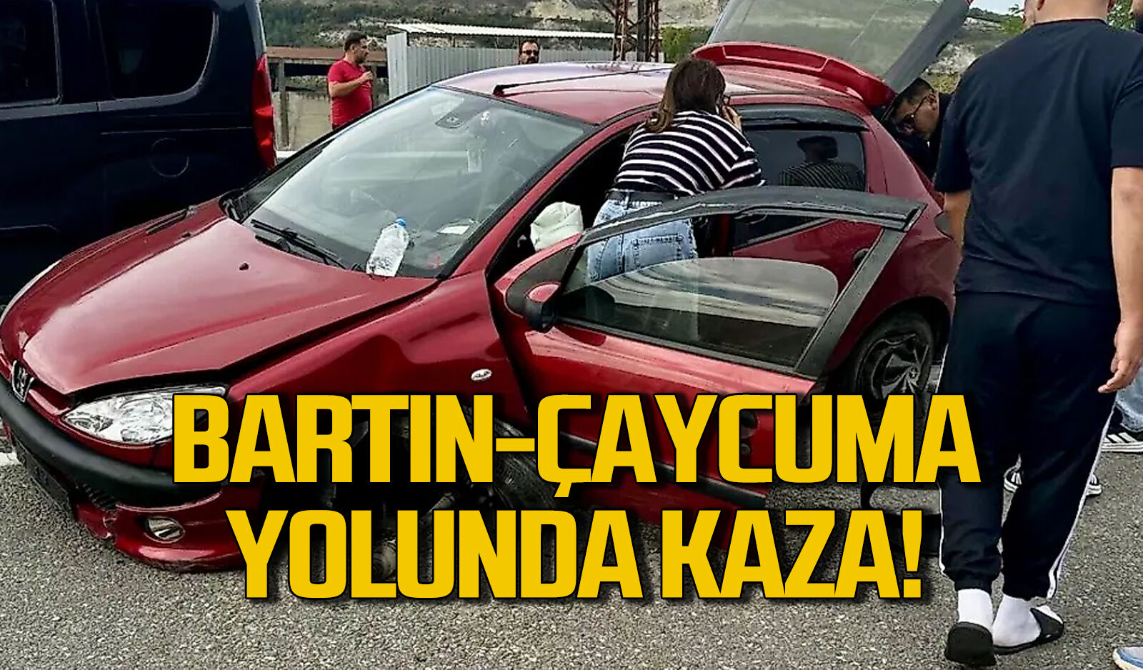 Bartın-Çaycuma yolunda kaza