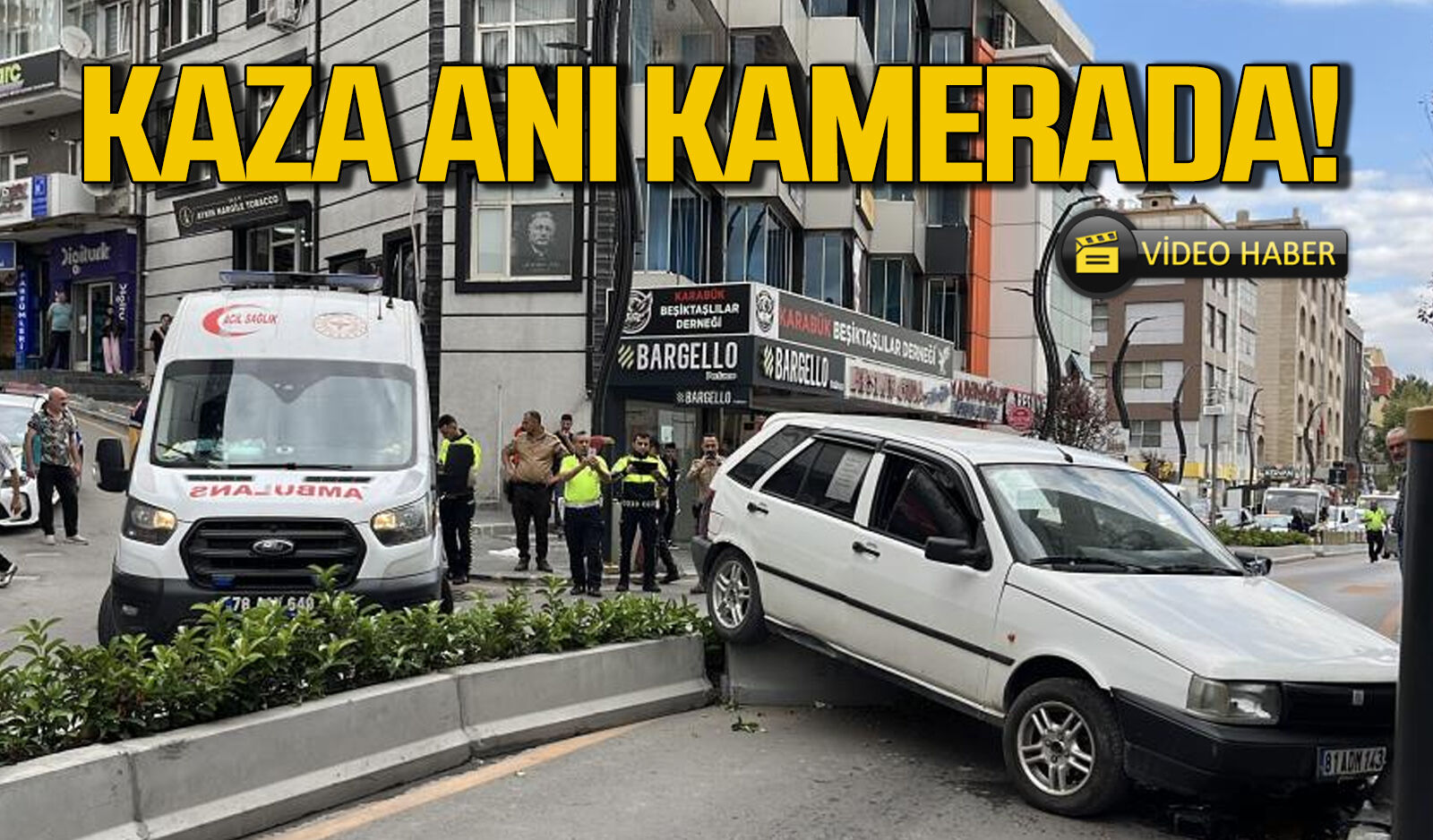 Kaza anı kamerada... Yürekler ağza geldi