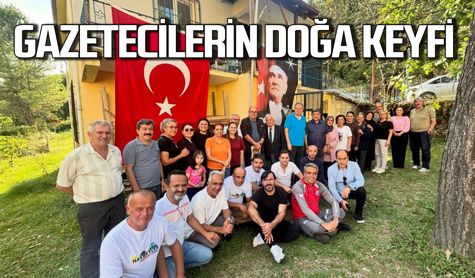 Zonguldaklı gazetecilerden Hasbeyler Köyü’nde doğada buluştu