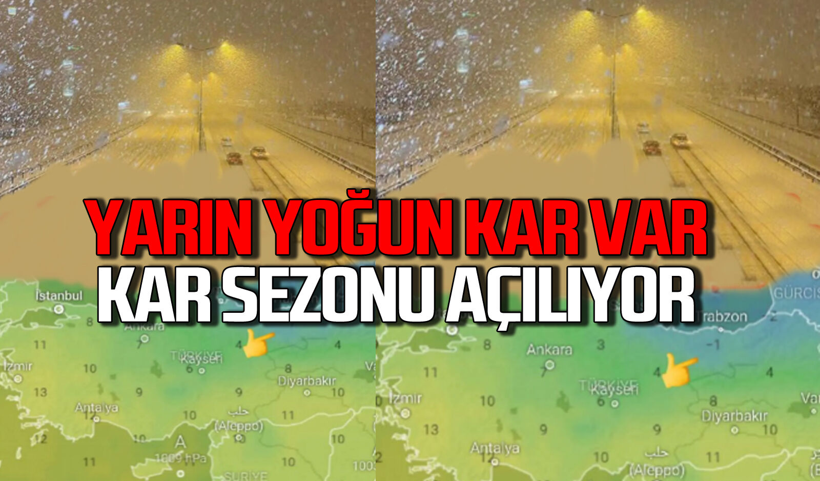 Karadeniz’de kar yağışı bekleniyor