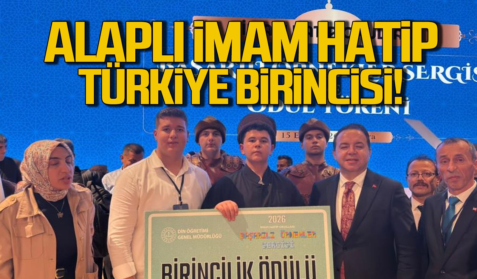 Alaplı Anadolu İmam Hatip Lisesi’nden Türkiye birinciliği