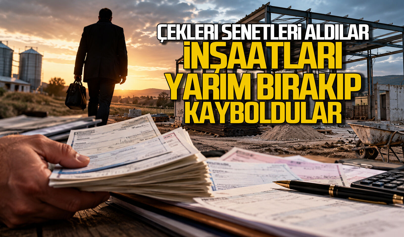 Çekleri, Senetleri Aldılar… İnşaatları Yarım Bırakıp Kayboldular