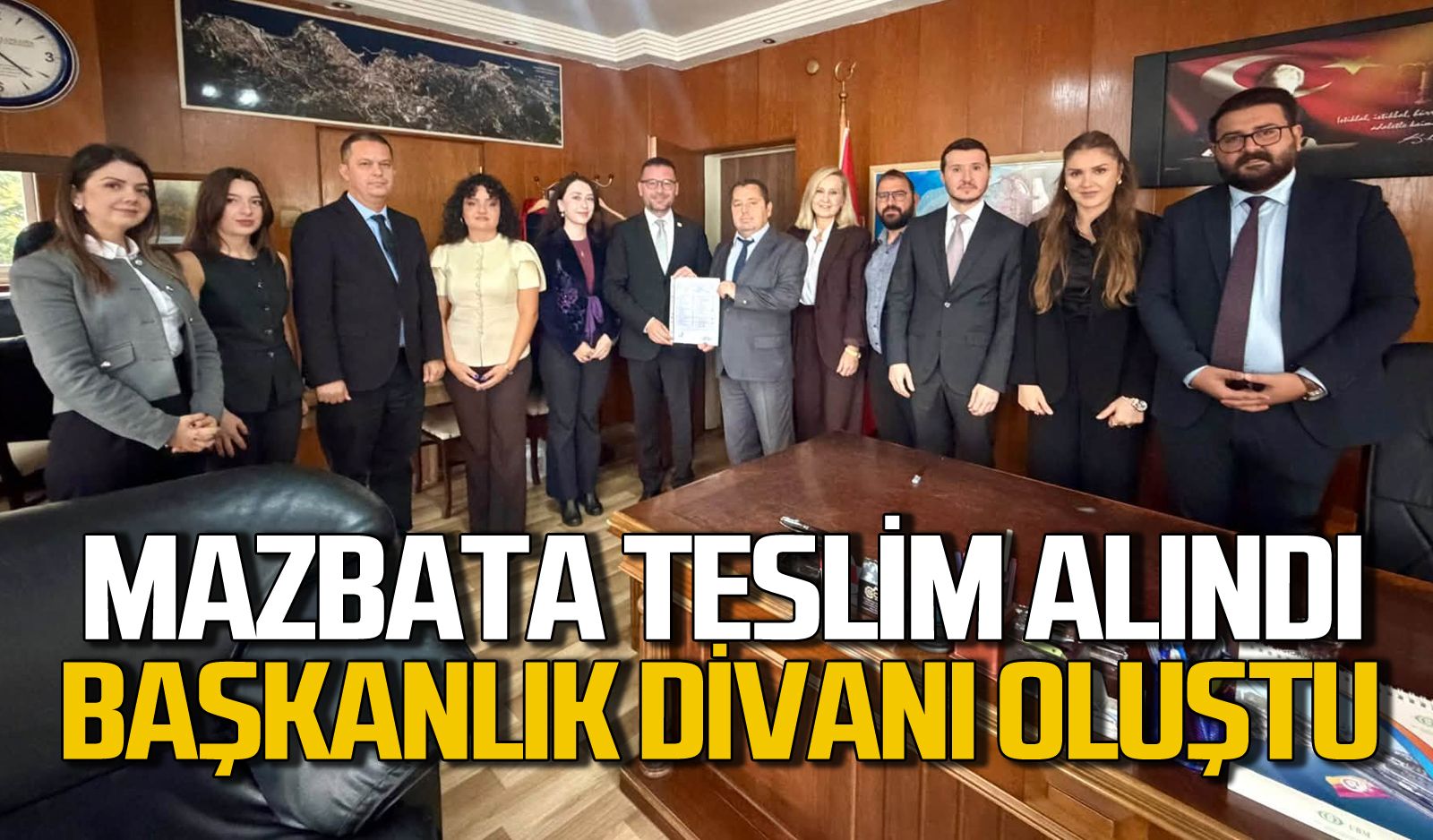 Zonguldak Barosu’nda yeni dönem: Mazbatayı aldılar görev dağılımı yaptılar